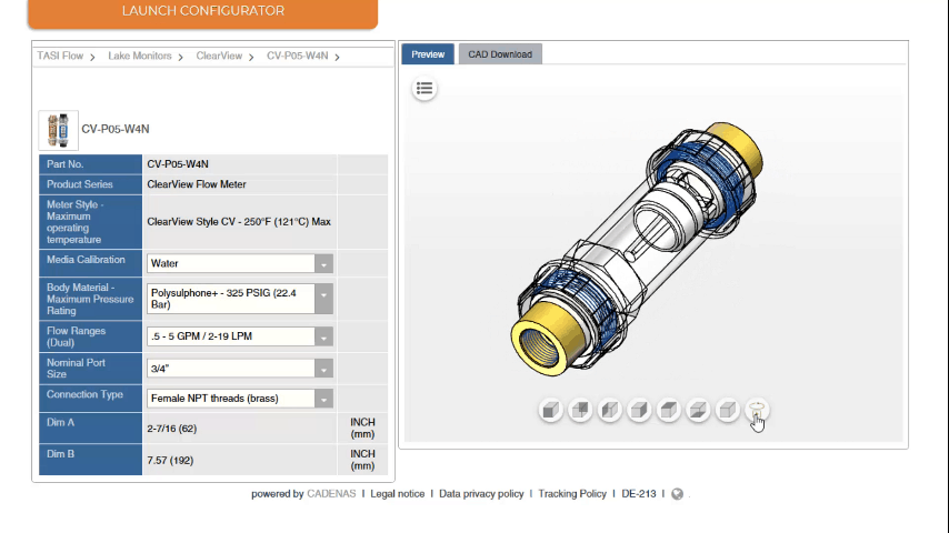 AW-Lake Launches Online Catalog of 3D CAD Models Powered by CADENAS PARTsolutions